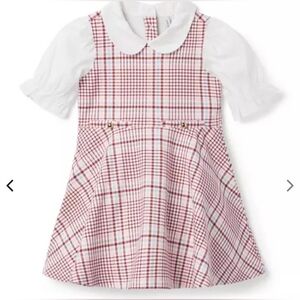 JANIE AND JACK " THE BROWNSTONE DRESS" SIZE 12. PLAID.
